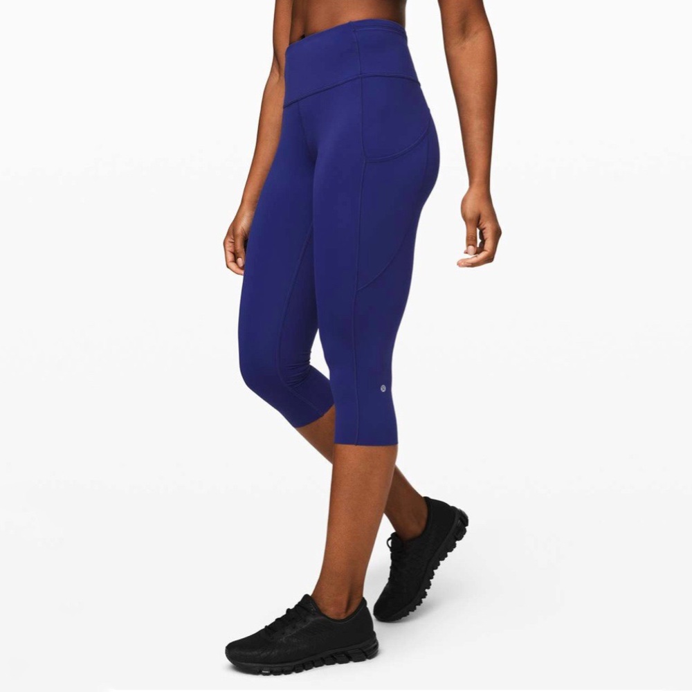Lululemon | Fast and Free Crop II 19" *Non-Reflective Larkspur Size 2‎